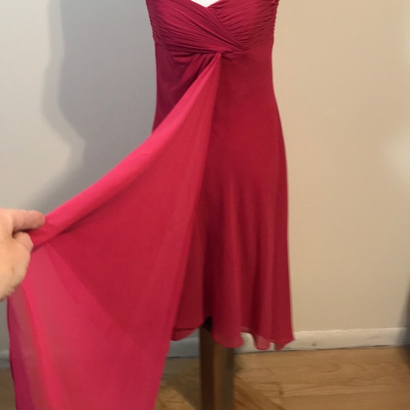 🆕David’s Bridal Chiffon Strap/Strapless Dress - Picture 4 of 8